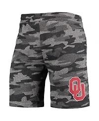 Men's Concepts Sport Charcoal, Gray Oklahoma Sooners Camo Backup Terry Jam Lounge Shorts