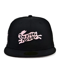 Men's Physical Culture Black Second Story Morrys Black Fives Fitted Hat