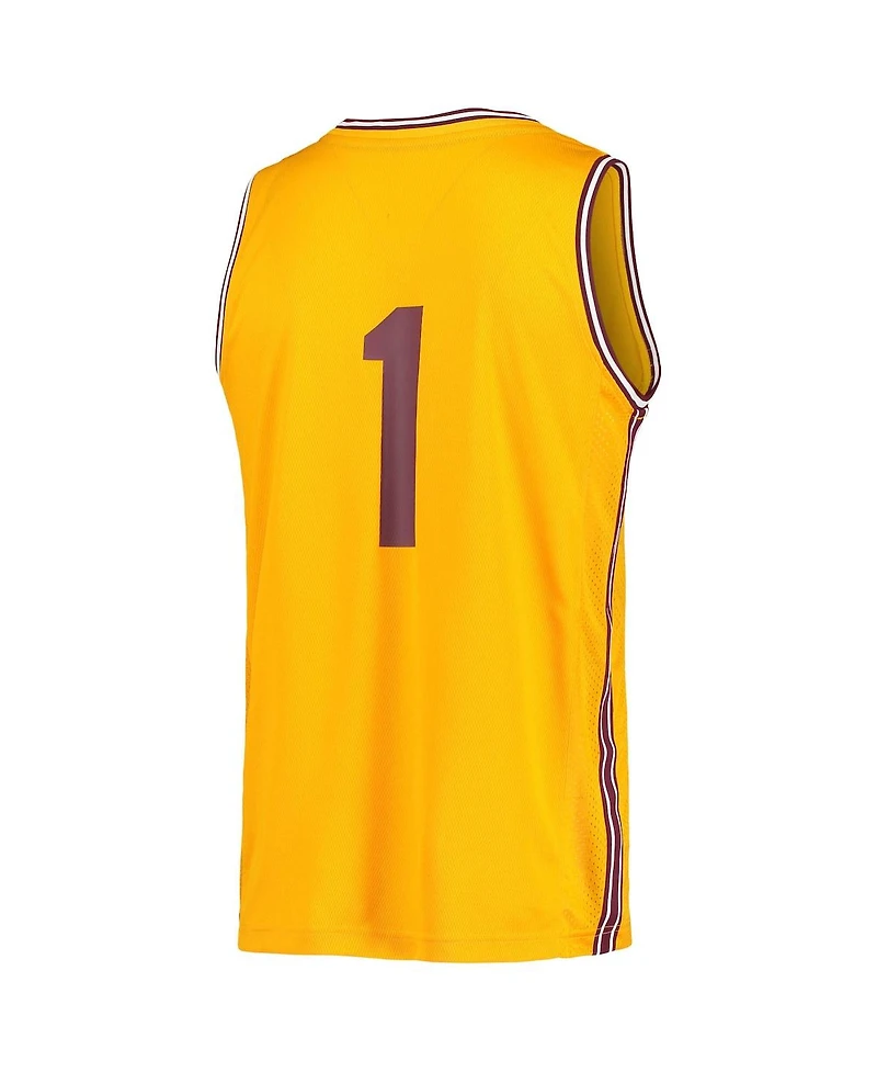 Men's adidas #1 Gold Arizona State Sun Devils Reverse Retro Jersey