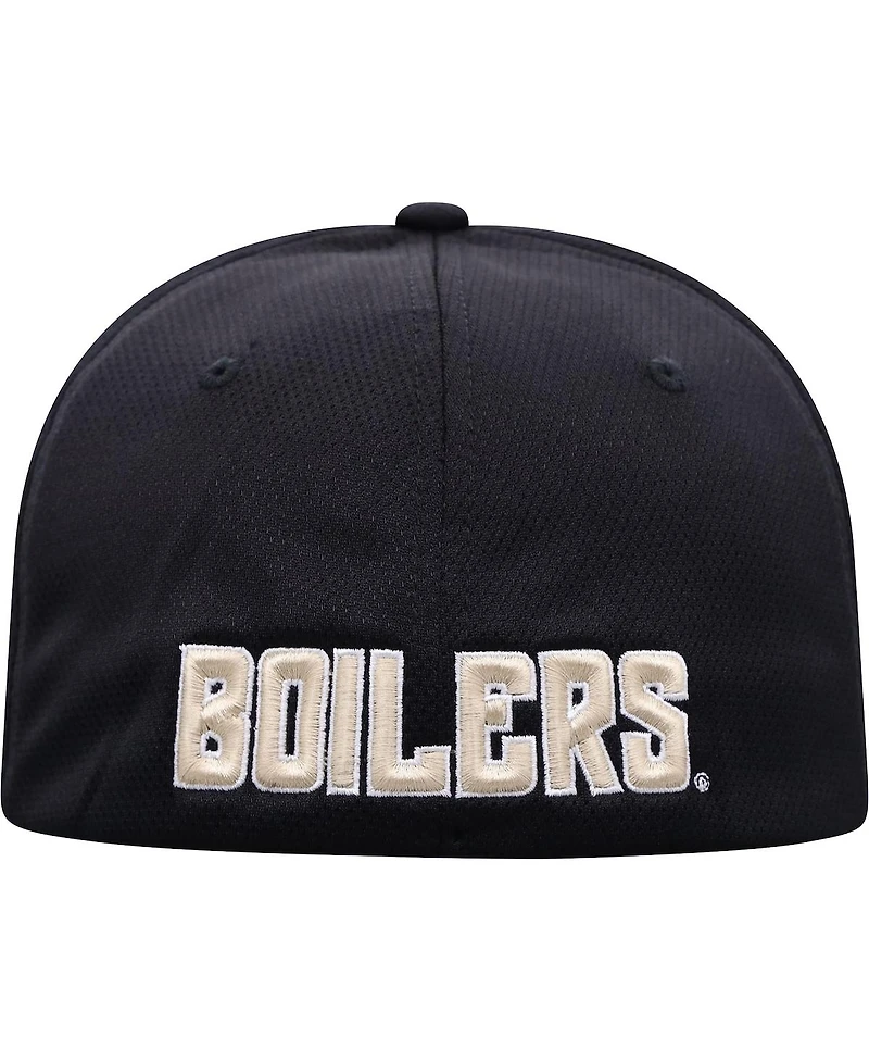 Men's Top of The World Black Purdue Boilermakers Reflex Logo Flex Hat