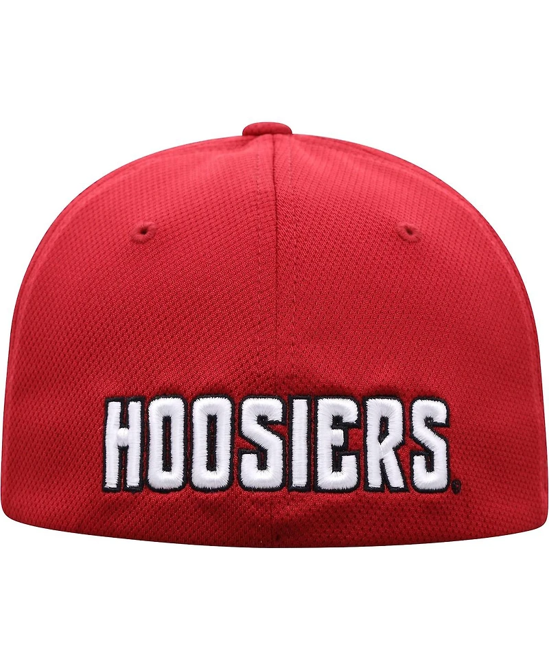 Men's Top of The World Crimson Indiana Hoosiers Reflex Logo Flex Hat