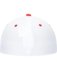Men's Adidas White Louisville Cardinals On-Field Baseball Fitted Hat