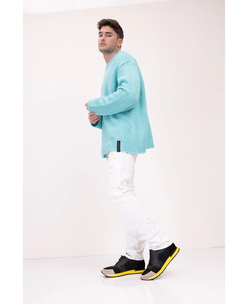 Ron Tomson Men's Modern Oversized Bold Sweater