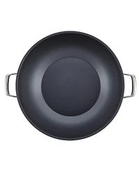 Anolon Accolade Forged Hard-Anodized Nonstick Wok with Lid, 13.5-Inch, Moonstone
