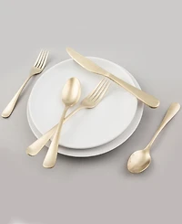 Cambridge Silversmiths Rhiannon Champagne Satin 20-Piece Flatware Set, Service for 4