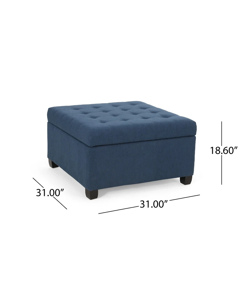 Isabella Contemporary Tufted Storage Ottoman