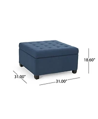 Isabella Contemporary Tufted Storage Ottoman