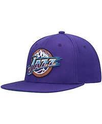 Men's Mitchell & Ness Purple Utah Jazz Hardwood Classics Team Ground 2.0 Snapback Hat