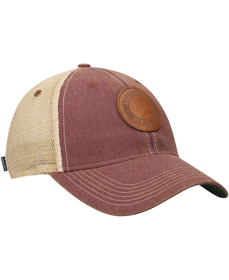 Men's Maroon Arizona State Sun Devils Target Old Favorite Trucker Snapback Hat