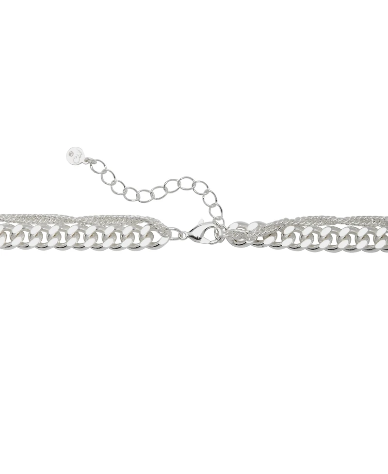 And Now This Women's Double Chain Necklace 16" + 2" extender and 18" + 2" extender