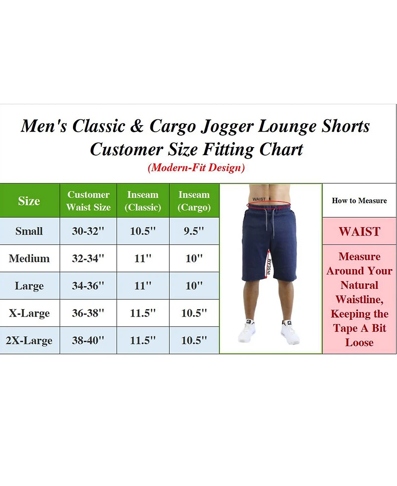 Men's Classic Jogger Lounge Shorts