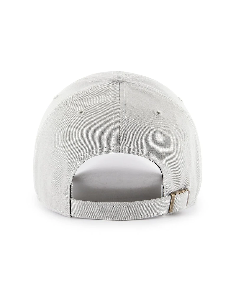 Men's '47 Brand Gray Washington Commanders Script Clean Up Adjustable Hat