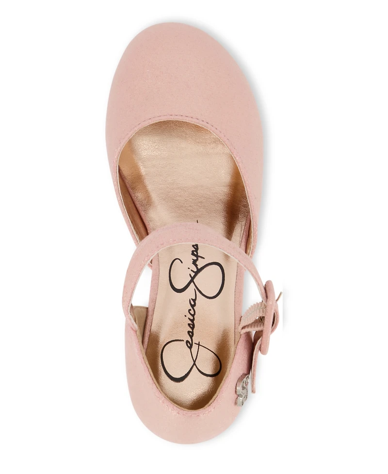 Jessica Simpson Little Girls Dress Wedge Sandal - Rose Gold