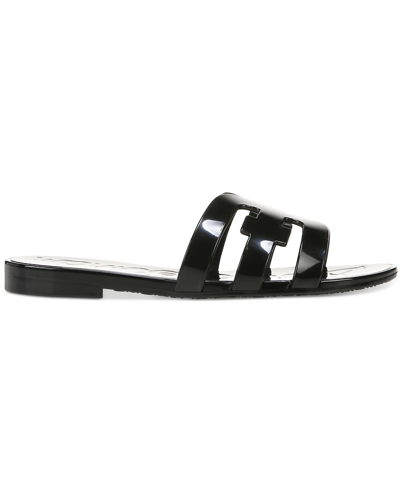 Sam Edelman Women's Bay Logo Emblem Jelly Slide Sandals