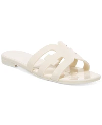 Sam Edelman Women's Bay Logo Emblem Jelly Slide Sandals