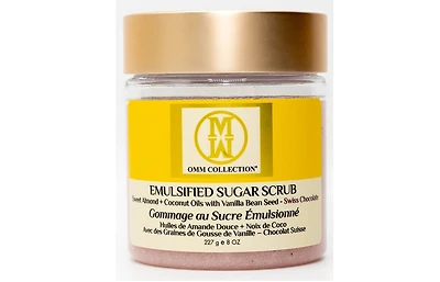 Omm Collection Emulsified Sugar Scrub – Swiss Chocolate 8oz