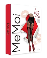 MeMoi Women's Heart Backseam Stockings