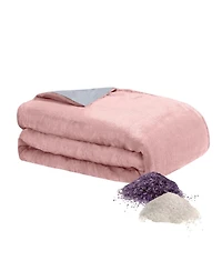 DreamLab Crystal Reversible Cooling Blanket with Removable Cover, 48" x 72"