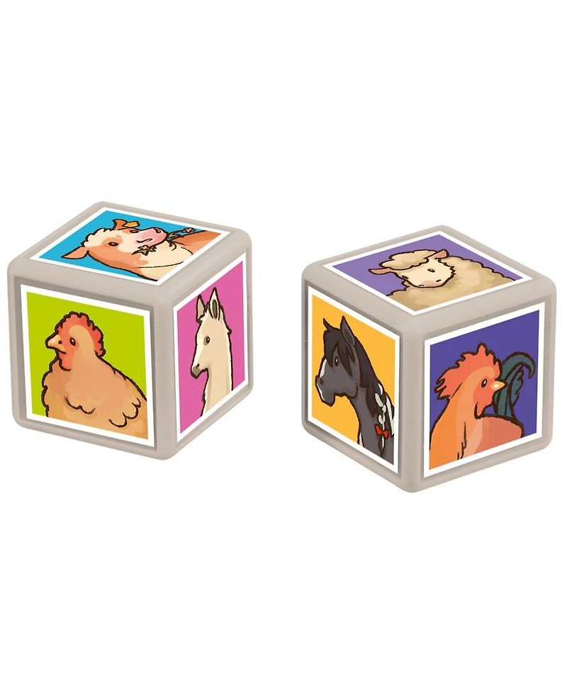 Top Trumps Match the Crazy Cube Game Set, Farm Pets, 41 Pieces