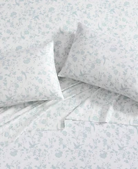 Closeout! Laura Ashley 300 Thread Count Cotton Sateen Pillowcase Pair, Standard