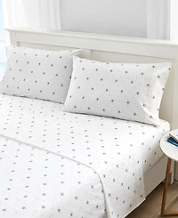 Nautica Star Spangled Coastal Cotton Percale -Piece Sheet Set