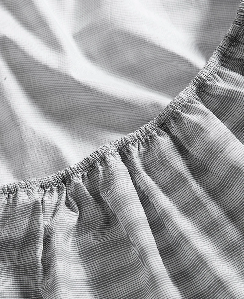 Nautica Michael Plaid Cotton Percale -Piece Sheet Set