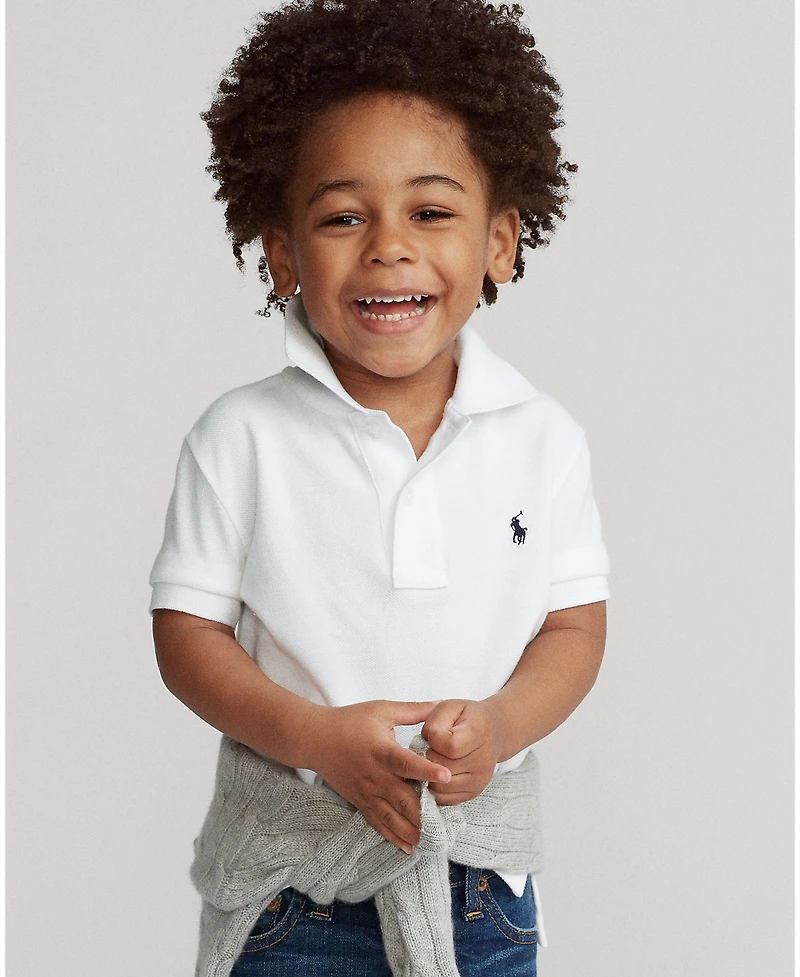 Polo Ralph Lauren Toddler and Little Boys Cotton Mesh Shirt