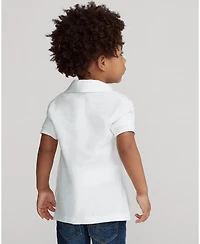 Polo Ralph Lauren Toddler and Little Boys Cotton Mesh Shirt