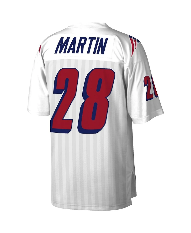 Men's Mitchell & Ness Curtis Martin White New England Patriots 1995 Legacy Replica Jersey
