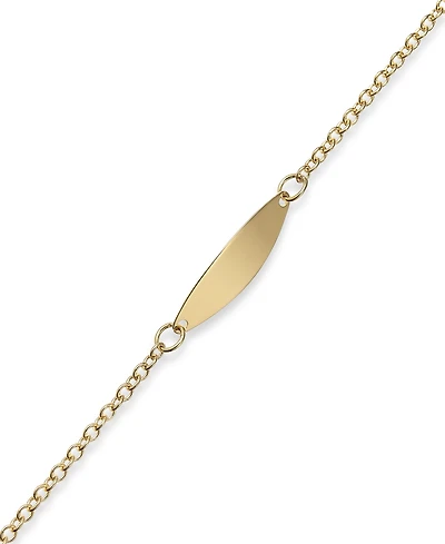 Children's Identification Bracelet in 14k Gold