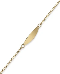 Children's Identification Bracelet in 14k Gold