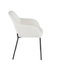 Lumisource Daniella Contemporary Dining Chair, 2 Piece Set