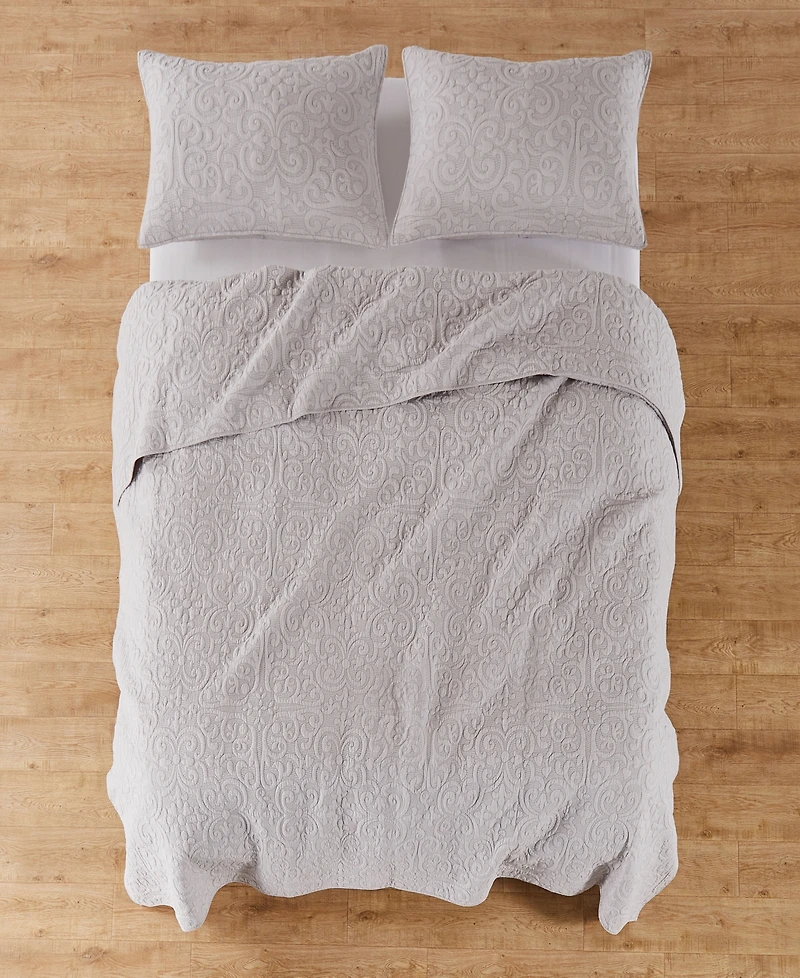 Levtex Sherbourne Quilted Stitch Quilt, Full/Queen
