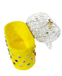 Women's Top Handle Acrylic Box Clutch