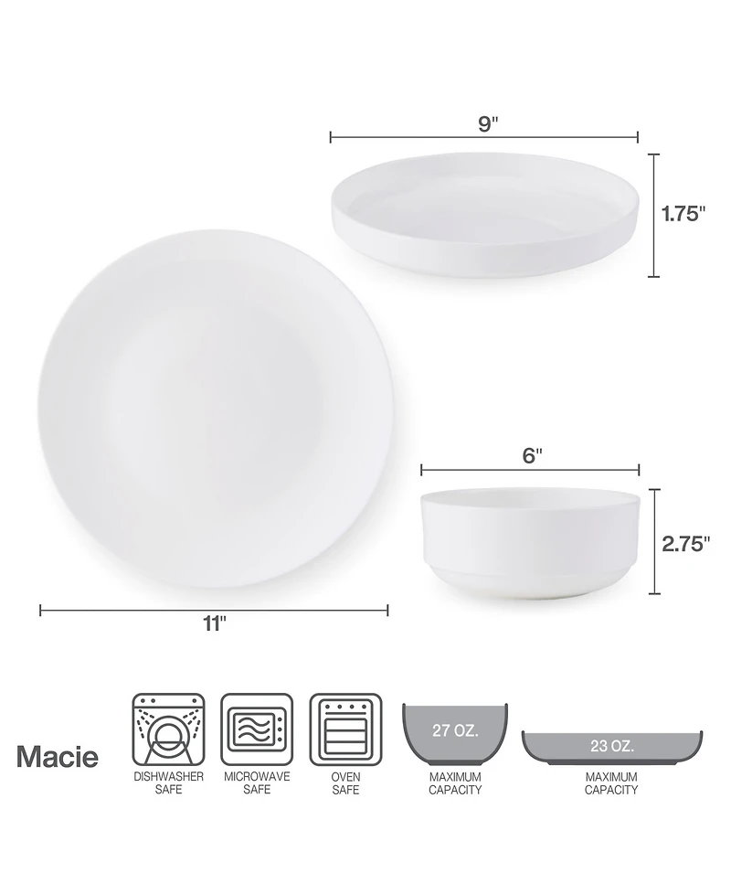 Mikasa Macie Dinnerware Set, 12 Piece