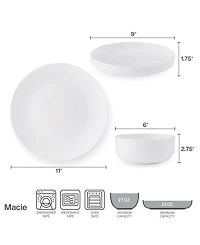 Mikasa Macie Dinnerware Set, 12 Piece