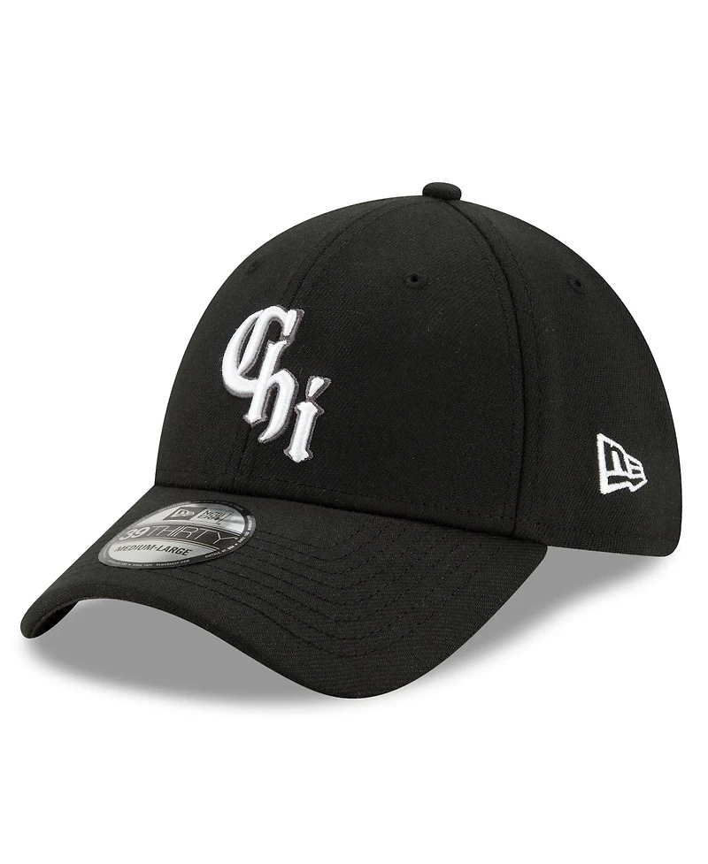 Men's New Era Black Chicago White Sox City Connect 39THIRTY Flex Hat