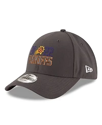 Men's New Era Gray Phoenix Suns 2022 Nba Playoffs Bubble Letter 9FORTY Adjustable Hat