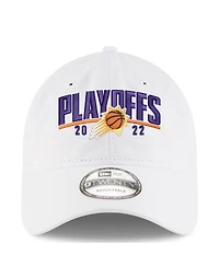 Men's New Era White Phoenix Suns 2022 Nba Playoffs Arch 9TWENTY Adjustable Hat