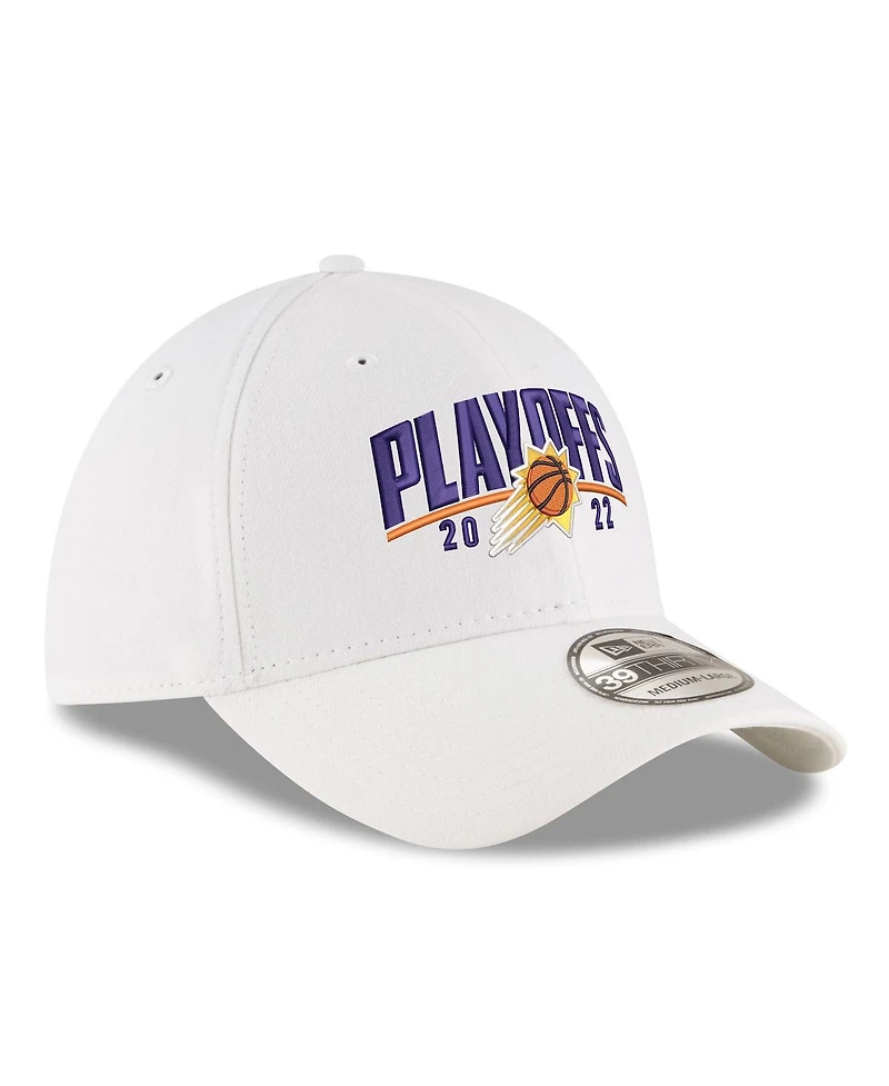 Men's New Era White Phoenix Suns 2022 Nba Playoffs Arch 39THIRTY Flex Hat