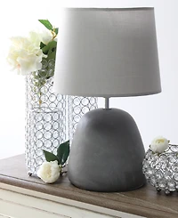 Simple Designs Round Concrete Table Lamp