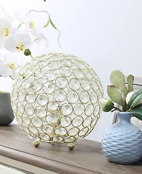 Elegant Designs Elipse 8" Crystal Ball Sequin Table Lamp