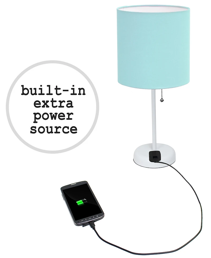 LimeLights Stick Lamp with Charging Outlet