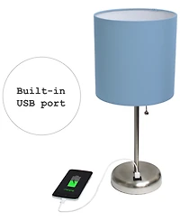 LimeLights Stick Lamp with Usb Charging Port