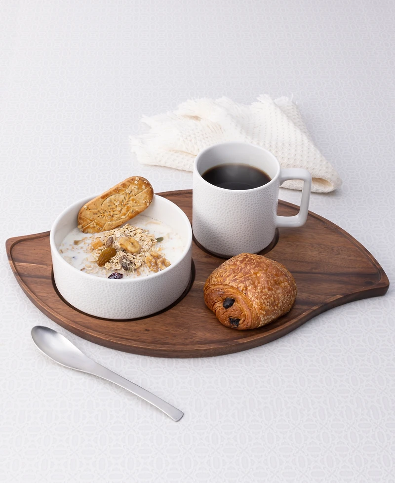 Noritake Kona Wood Wave Serving Tray, 16.75"