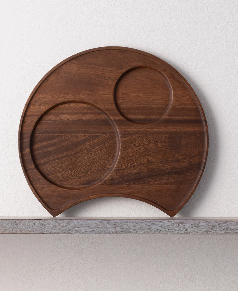 Noritake Kona Wood Crescent Serving Tray, 13"