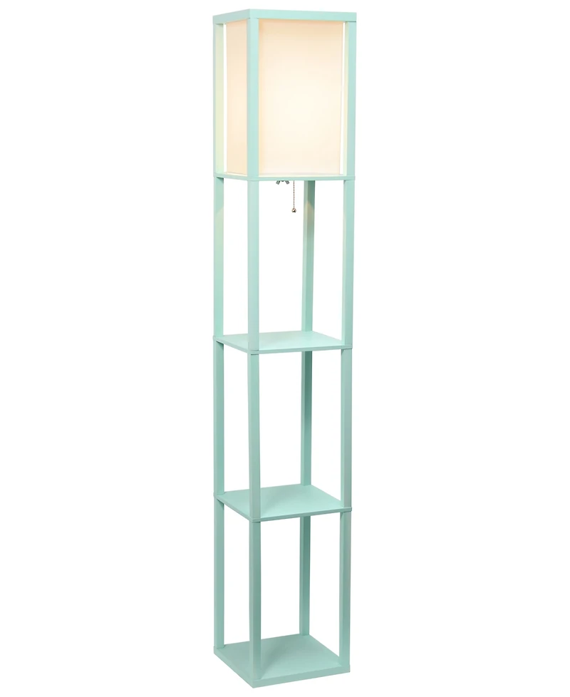 Elegant Designs Romantic Cascading Crystal and Chrome Floor Lamp