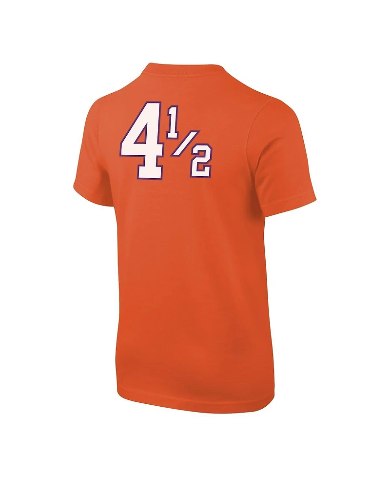 Big Boys Nike Orange Clemson Tigers Disney+ 4A½ Player T-shirt