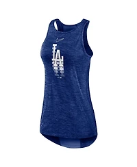 Women's Nike Royal Los Angeles Dodgers Logo Fade High Neck Performance Tank Top