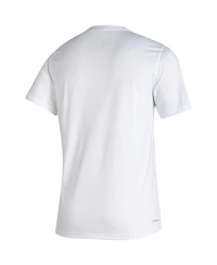 Men's adidas White Kansas Jayhawks 2022 Ncaa Basketball Tournament March Madness Final Four Locker Room T-shirt